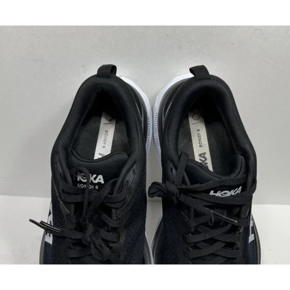 Hoka One One Black and White Athletic Shoes - Picture 8 of 8